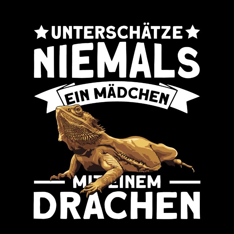 Reptil Mädchen Bartagame Geschenk