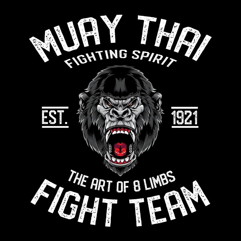 Muay Thai Gorille Boxer thai et kickboxer
