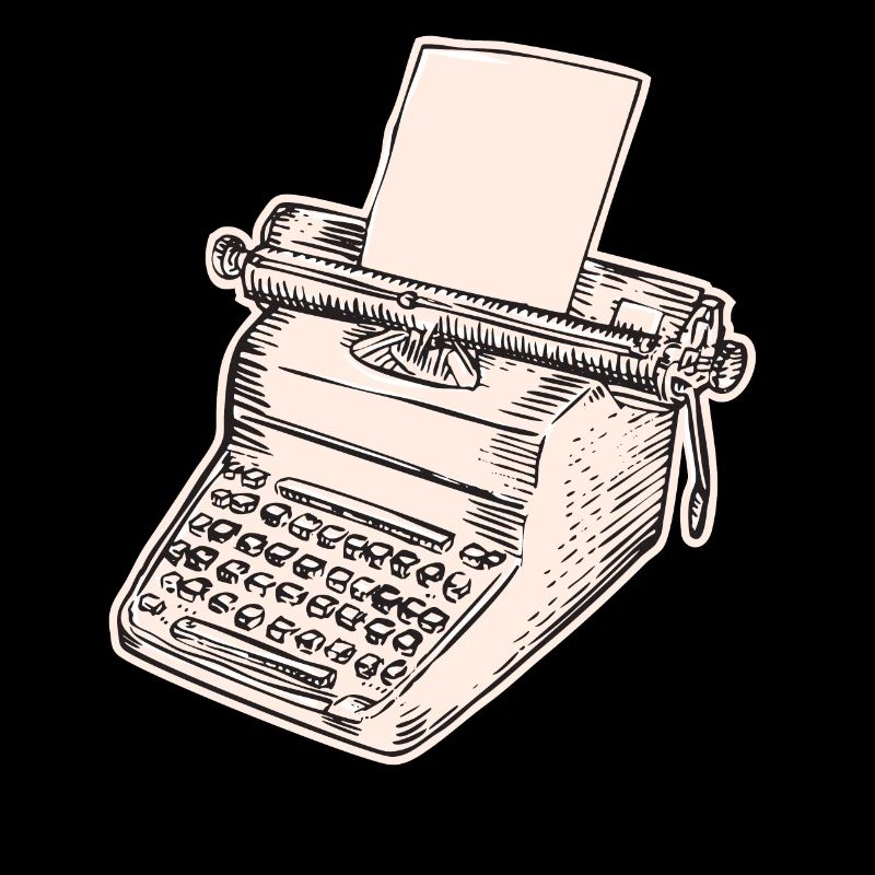 vintage typist, typewriter