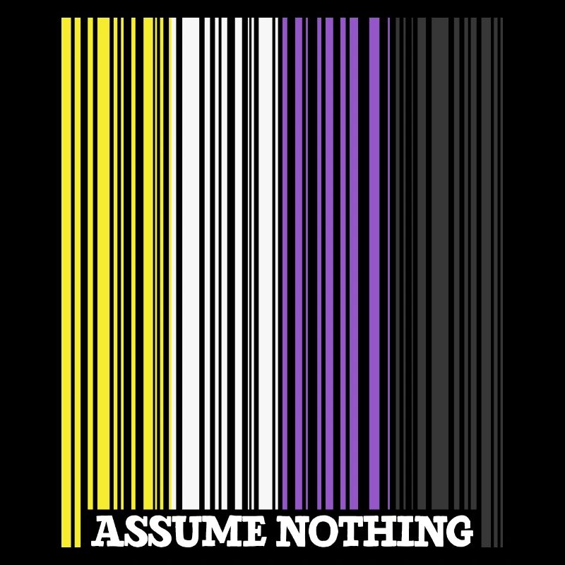 Code à barres Nonbinary Flag Enby Genderqueer LGBT