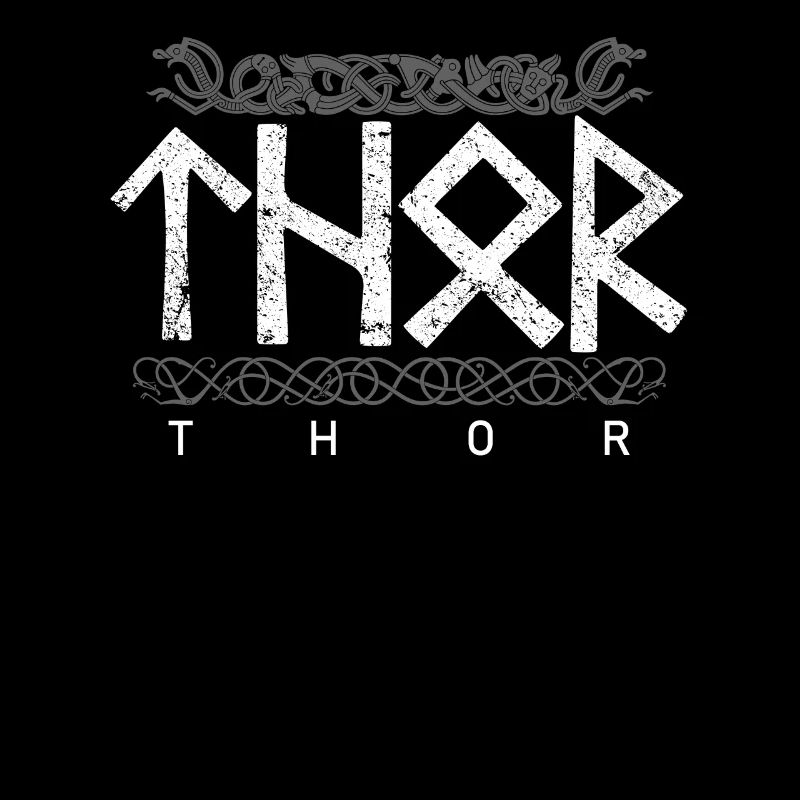 Thor Runes Runic Script Father's Day Middle Ages