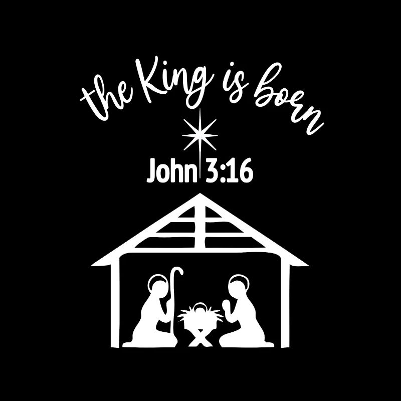 Conception chrétienne de Noël Le roi est né John