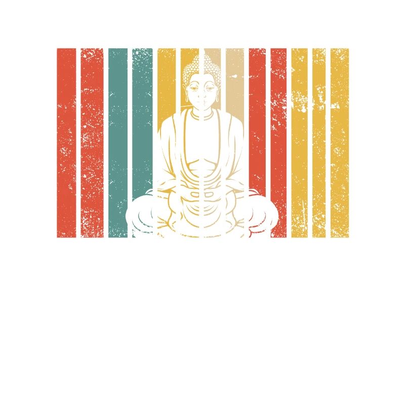 Rétro Bouddha bouddhiste bouddhiste vintage bouddhiste