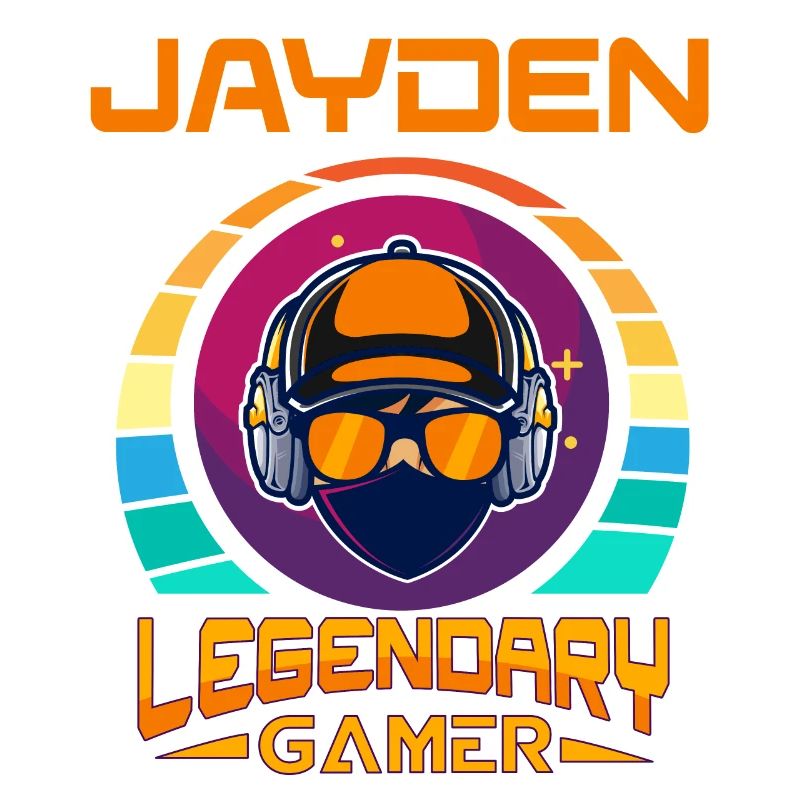 JAYDEN Legendary Gamer Personalized Name Gift