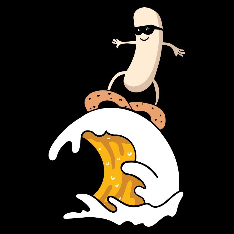 Weißwurst Bierwelle Wurstsurfer Surf Beer