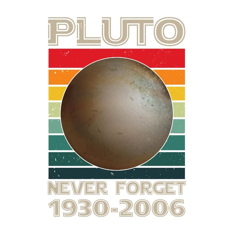 Pluton Never Forget Vintage Space Science