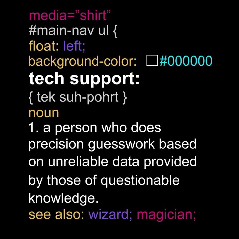Tech support html coding gift coder
