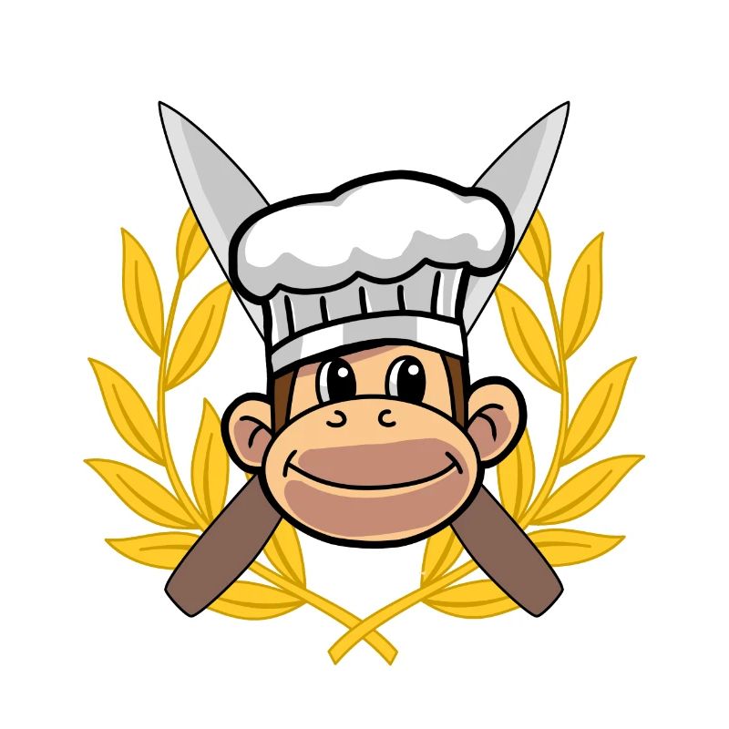 Cuisinier Cuisinier Gourmet Singe Chef Hobby Chef