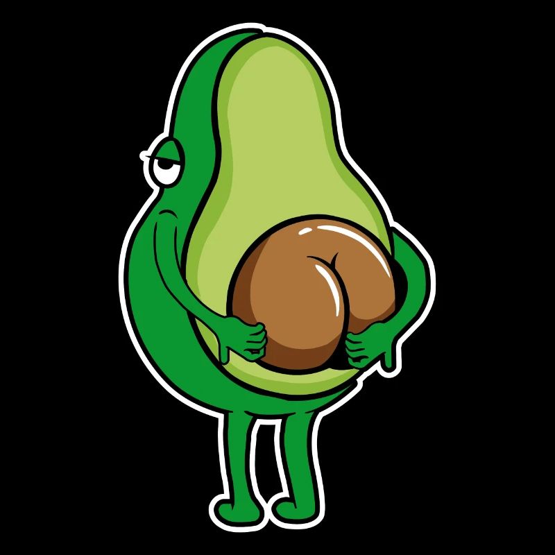 Avocat Ass Scratch Butt Avocat Lover Végétalien