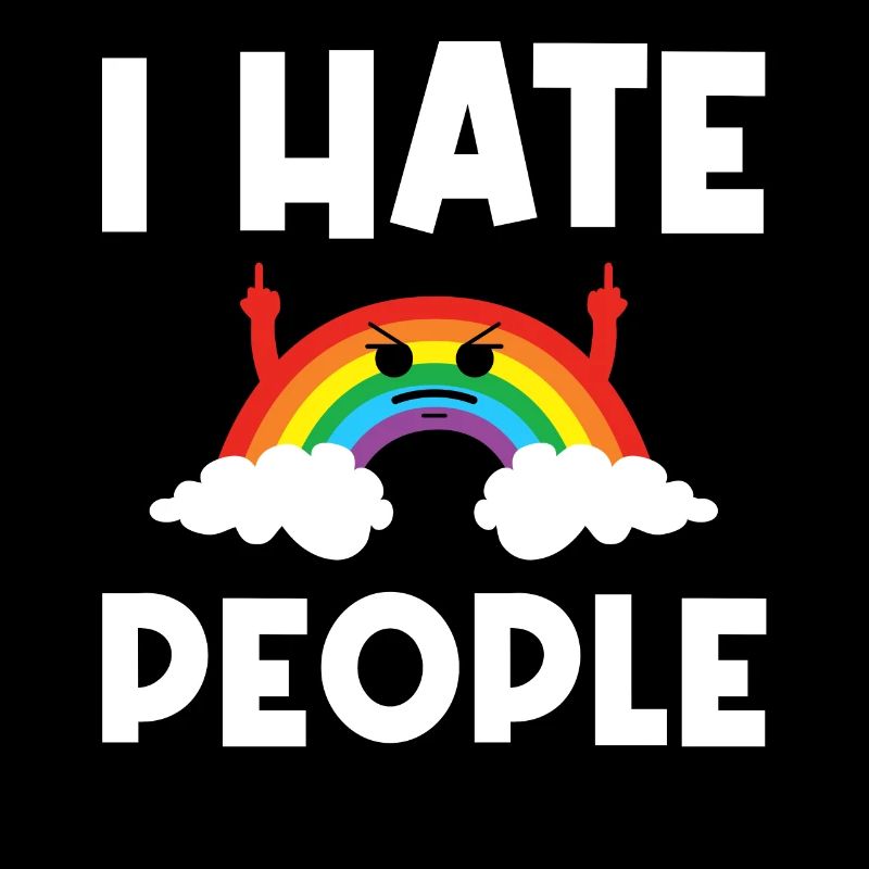 I Hat People Rainbow I Hate People Hate valentine