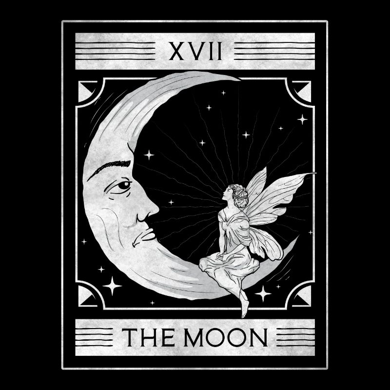 Fairycore Esthétique La Carte de Tarot De La Fée de la Lune