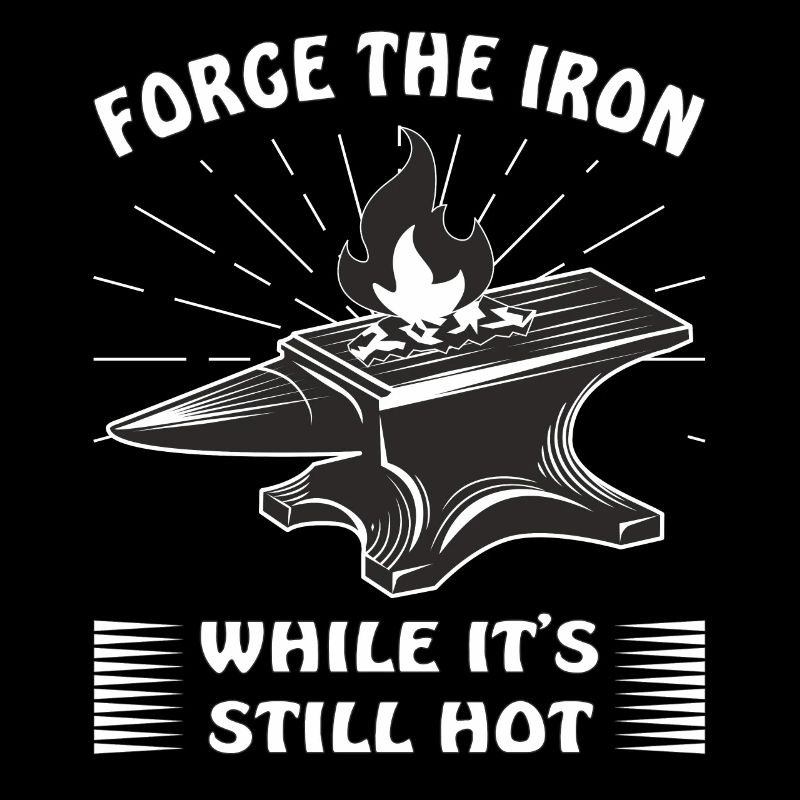 ANVIL BLACKSMITH FORGE LE FER ALORS QU’IL EST ENCORE CHAUD