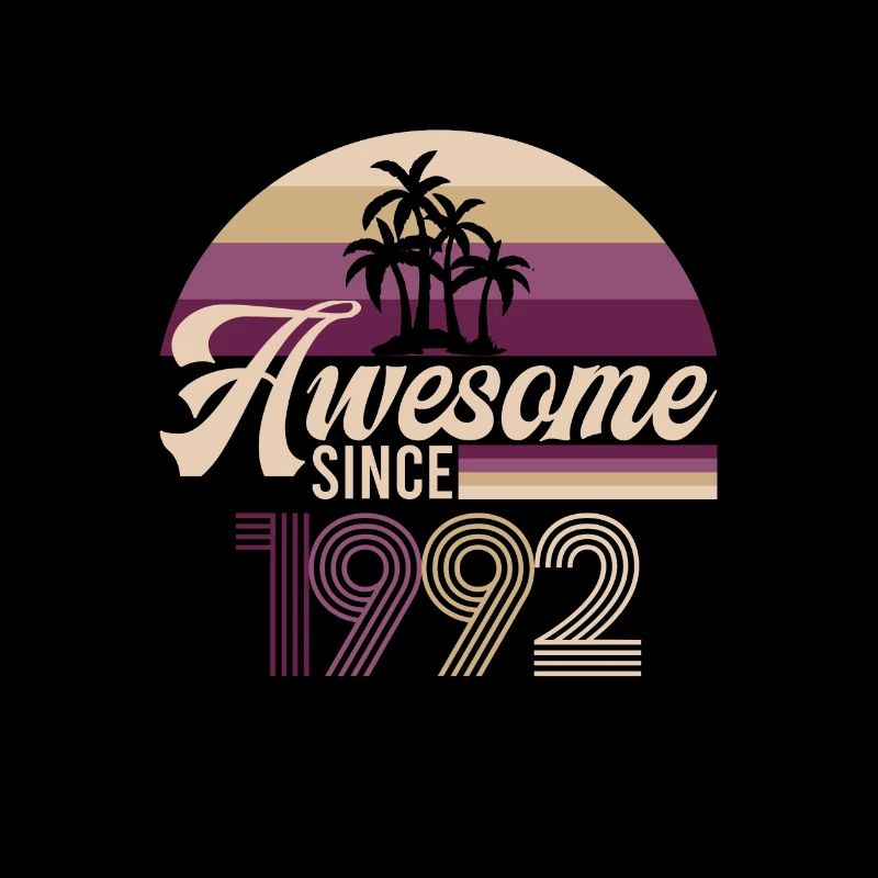 Vintage Awesome Since 1992 Geburtstag Retro