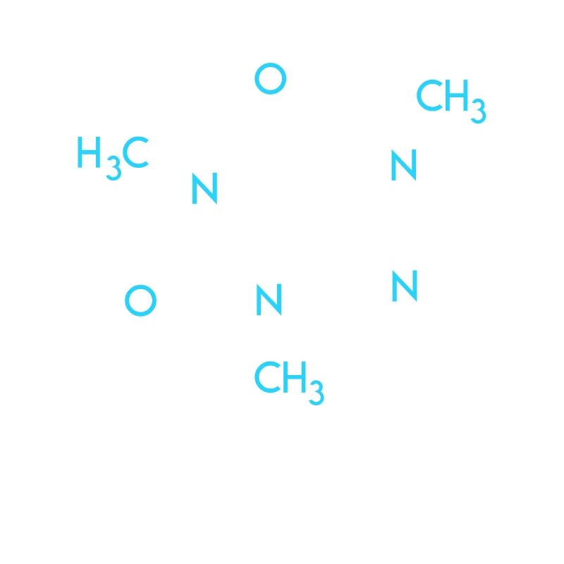 Coffee Formula Chemistry Nerd Structural Formula