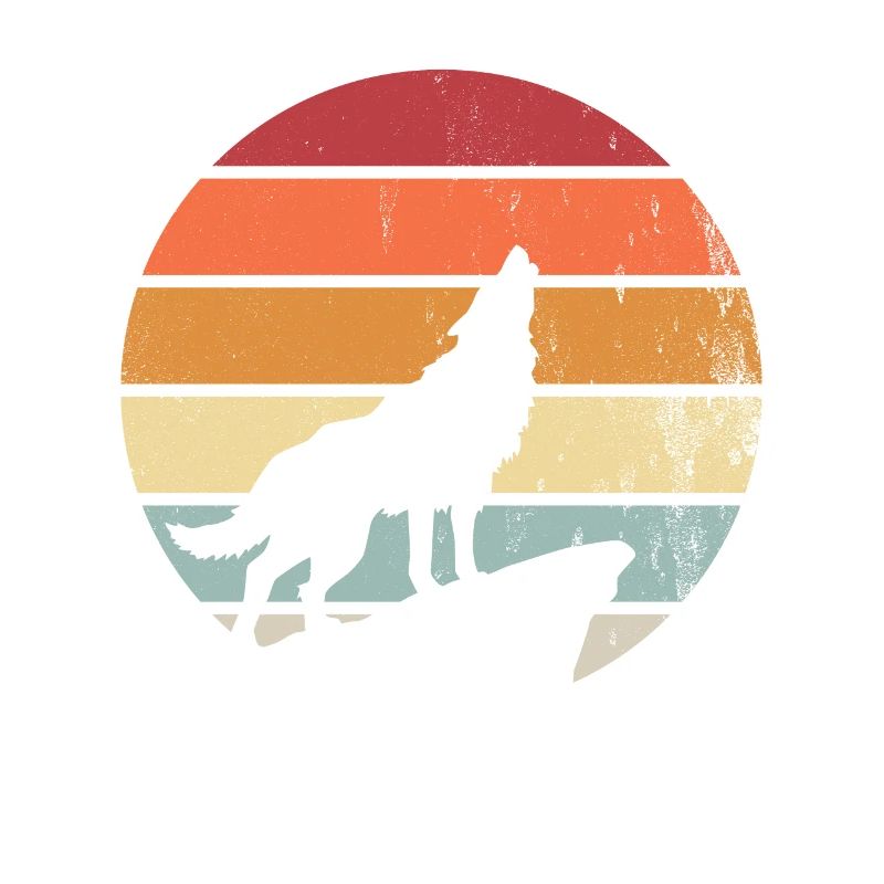 Idée cadeau Retro Wolves Wolf