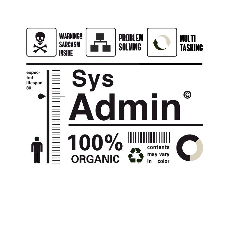 administrateur système ordinateur nerd pc kit programmeur humour lo