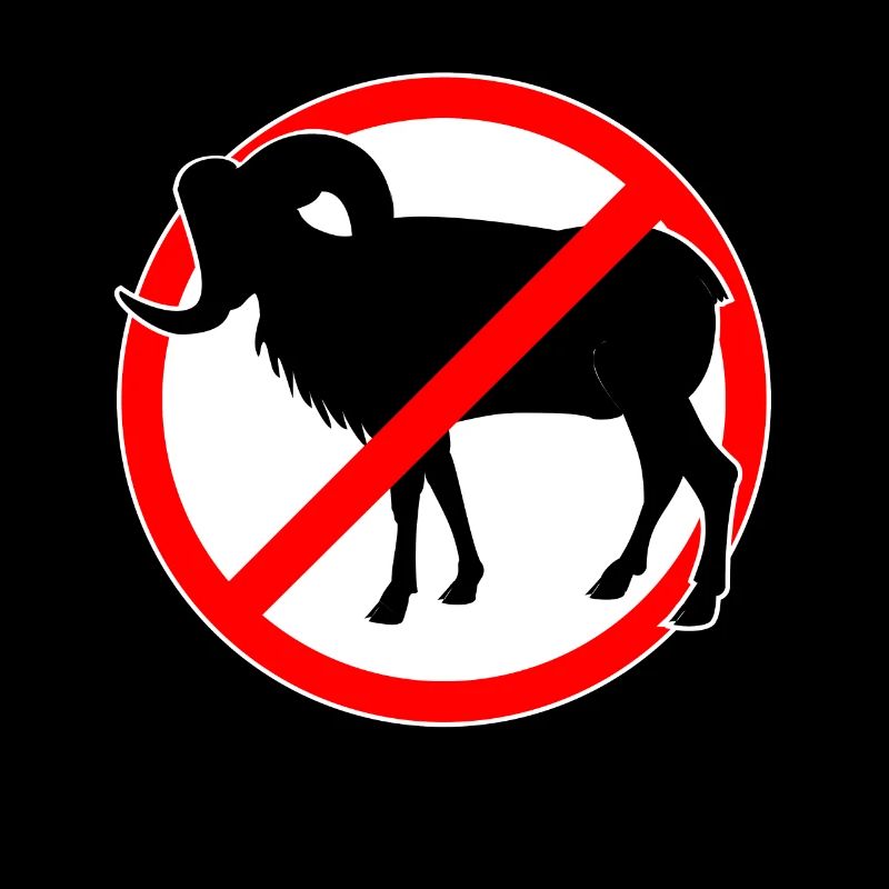 Ziegen oder Mufflons verboten - Ziege