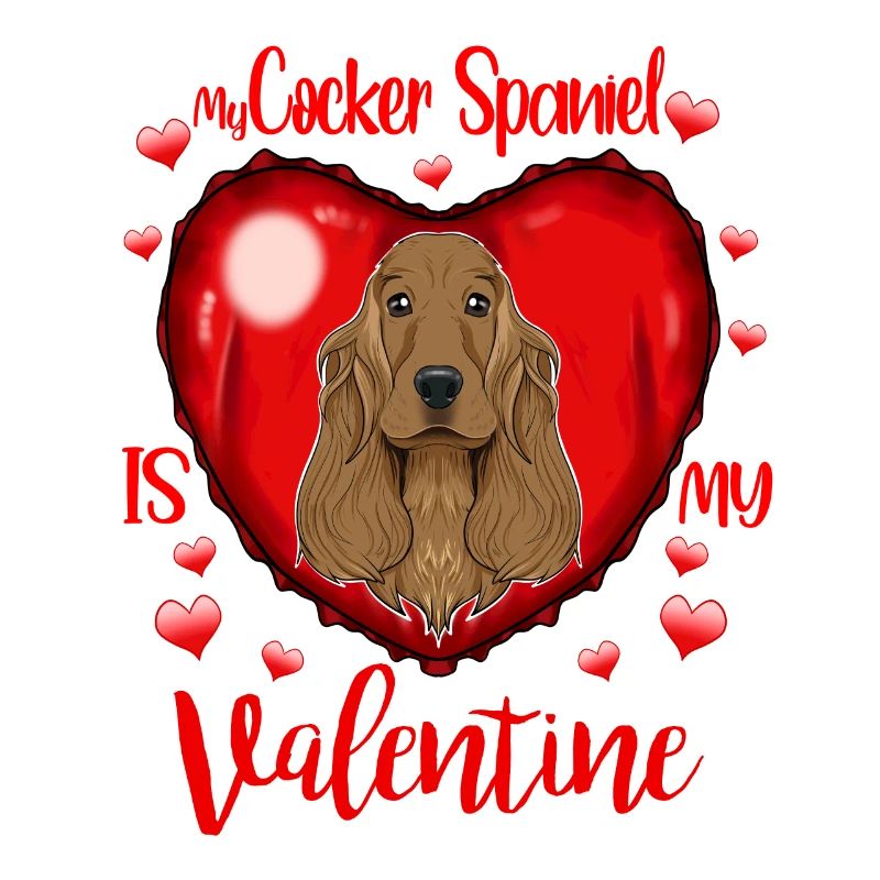 Mon cocker spaniel est mon valentine i cocker spaniel