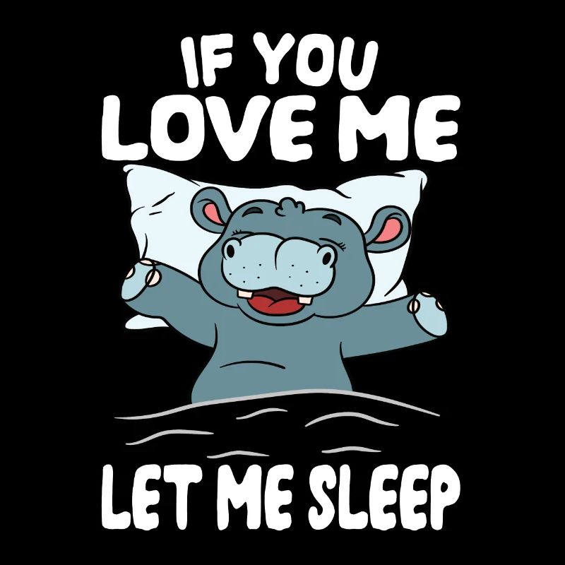 laisse moi dormir hippopotame