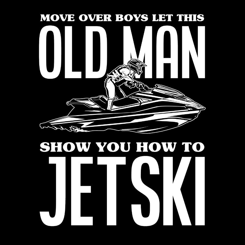 Jet Ski Old Man Gift