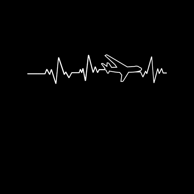 Herzschlag Stolzer Pilot Flugzeug Luftfahrt