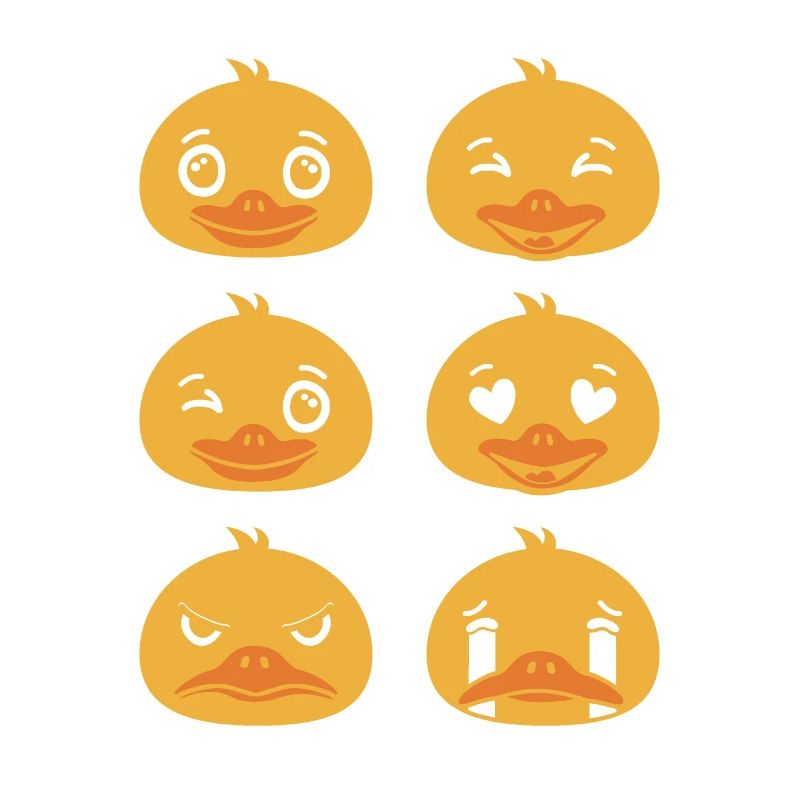 Duck Faces Bathing Ducks