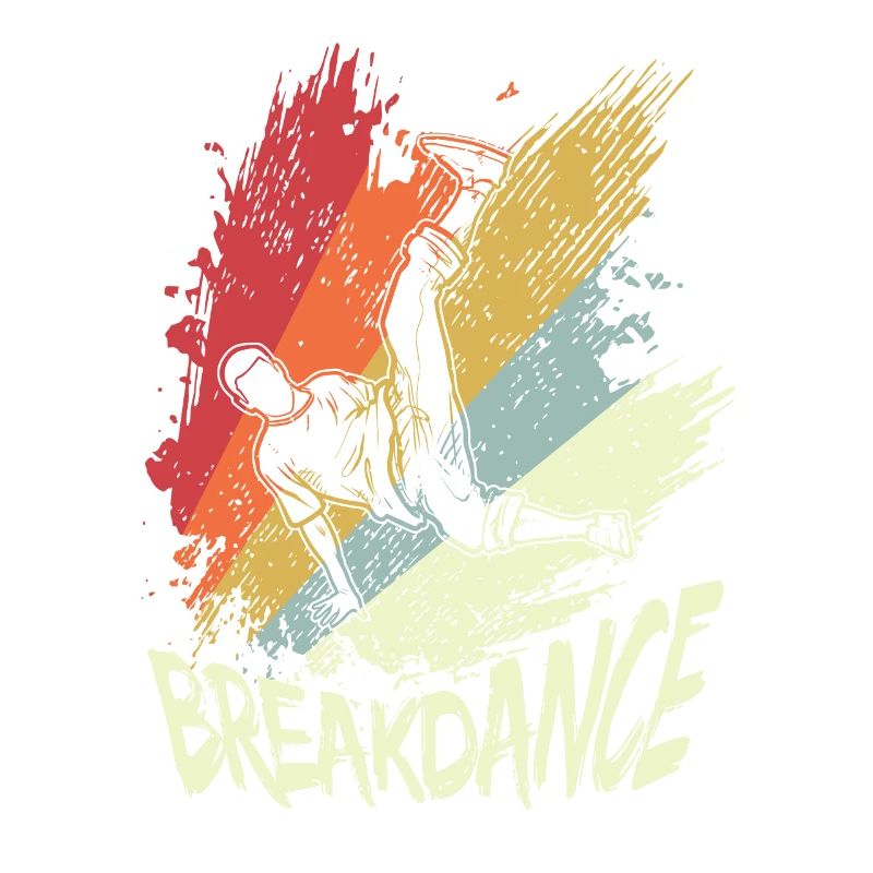 Vintage B-Boy Break Dancer Breakdancing