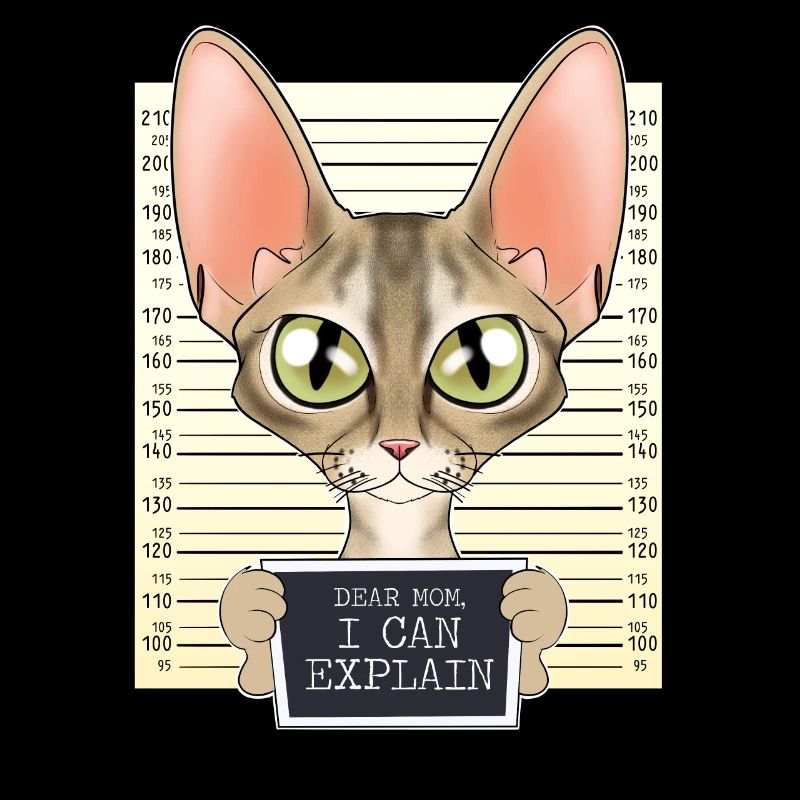 Devon Rex Cat Mom - Dear Mom I Can Explain