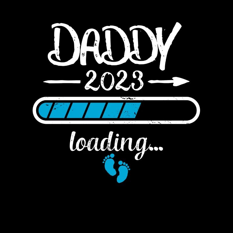 Daddy 2023 Loading Schwangerschaft Vater Geburt