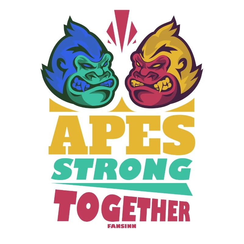 Singes forts ensemble