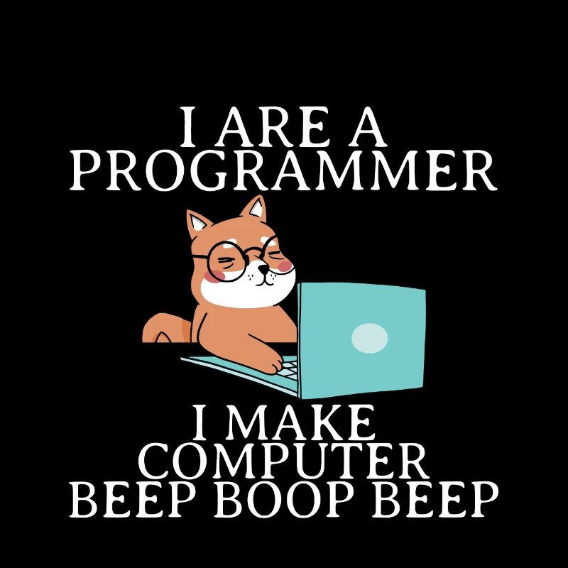 Je suis un programmeur Je fais bip d’ordinateur boop beep4