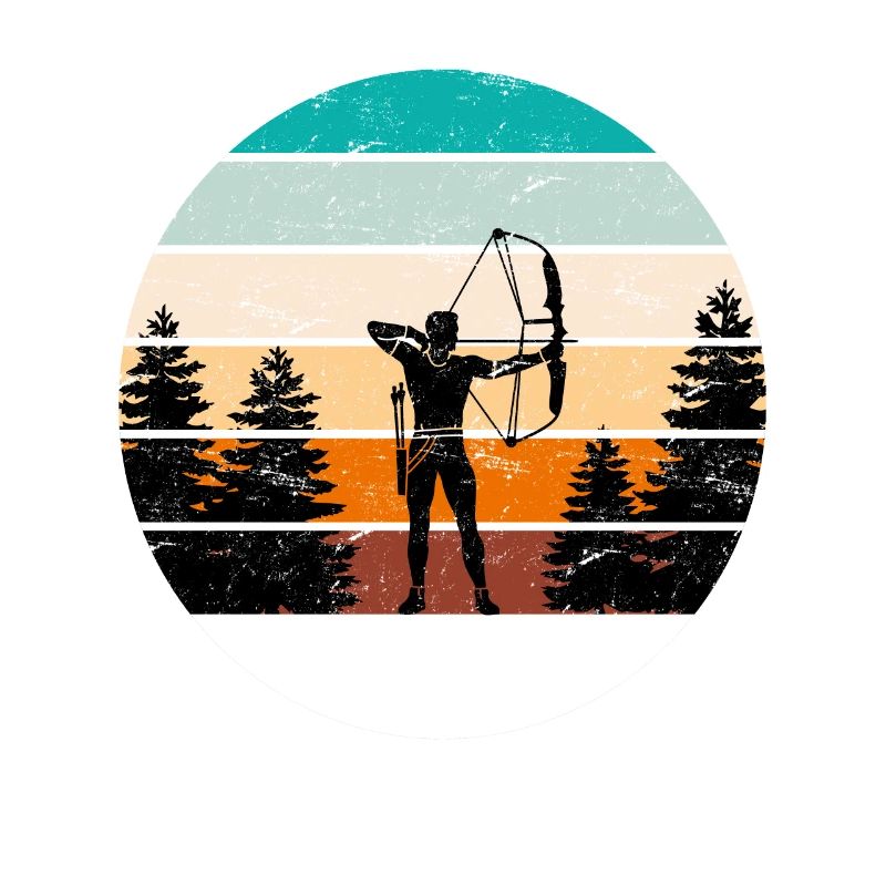 Vintage Bogenschütze Compoundbogen Bogenschießen