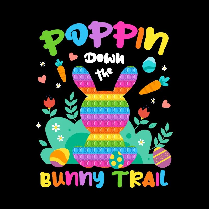 Poppin Down The Rabbit Trail Rabbit Pop It Egg