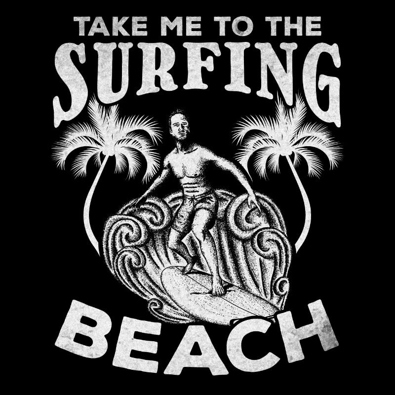 Surfeur d’eau Emmenez-moi à la plage de surf