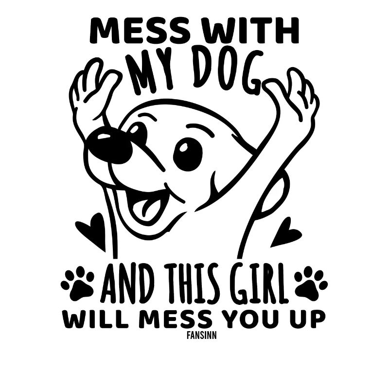 lustiger Hund Mädchen Muttertag