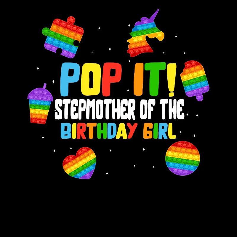 Pop It Belle-mère de la fille d’anniversaire Fidget