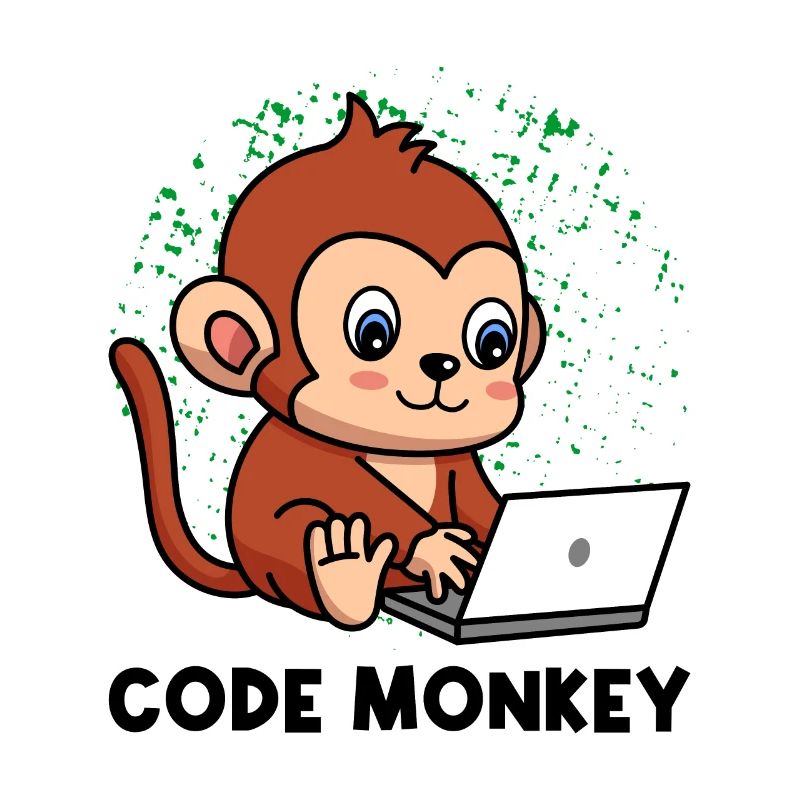 Code Monkey Programming Coder Computer Geek Develo