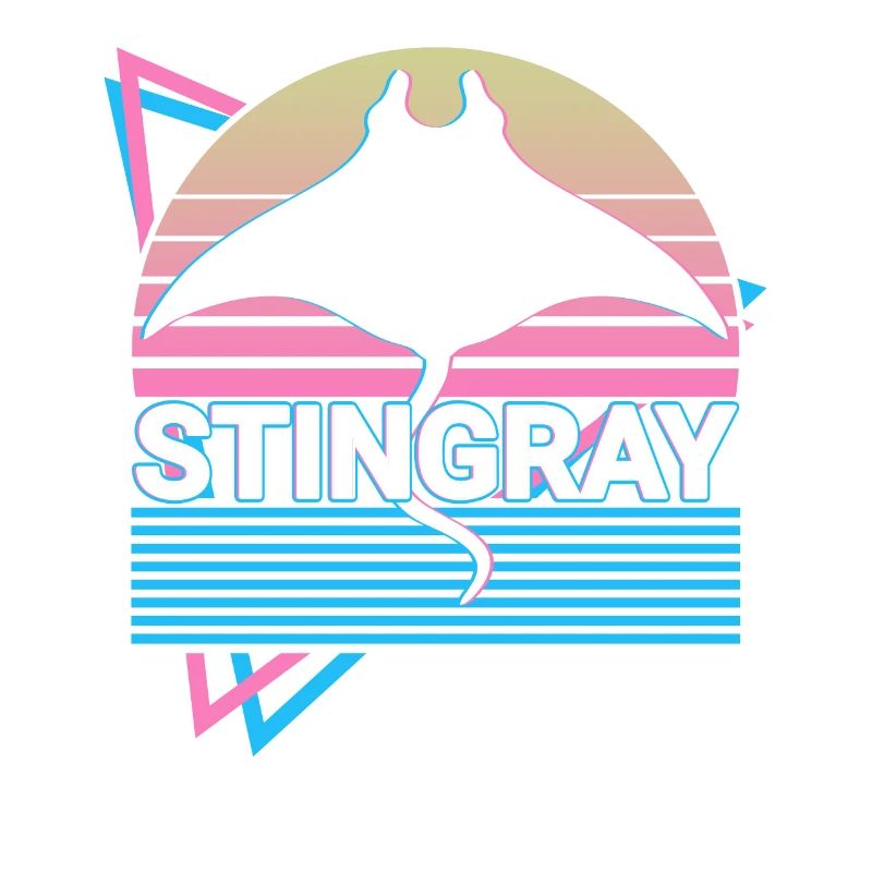Stingray Manta Rays Retro Gift