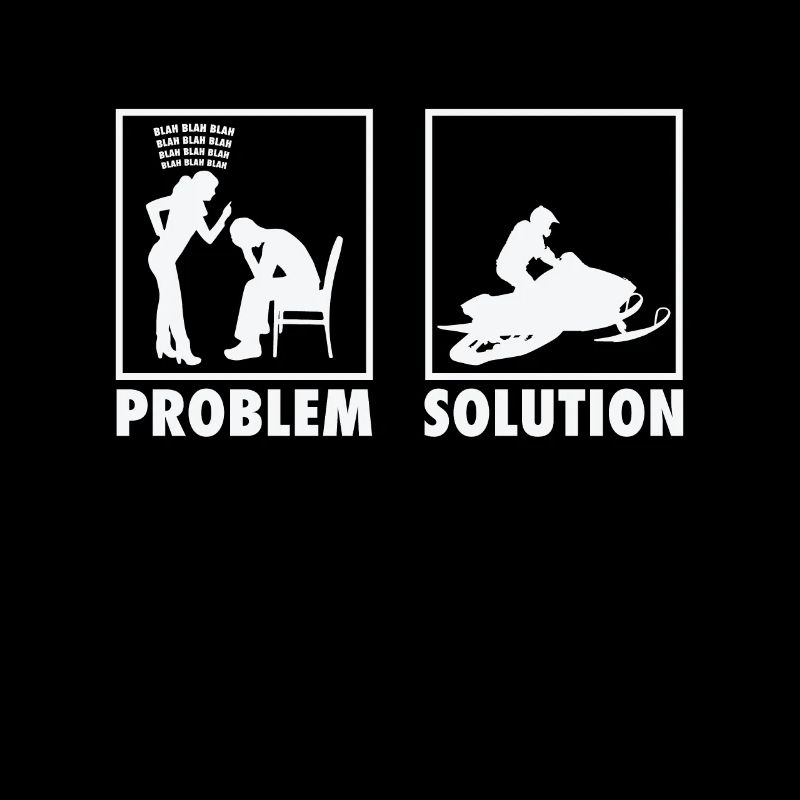 Winter Snow Jet Ski Snowmobile Statement Problem