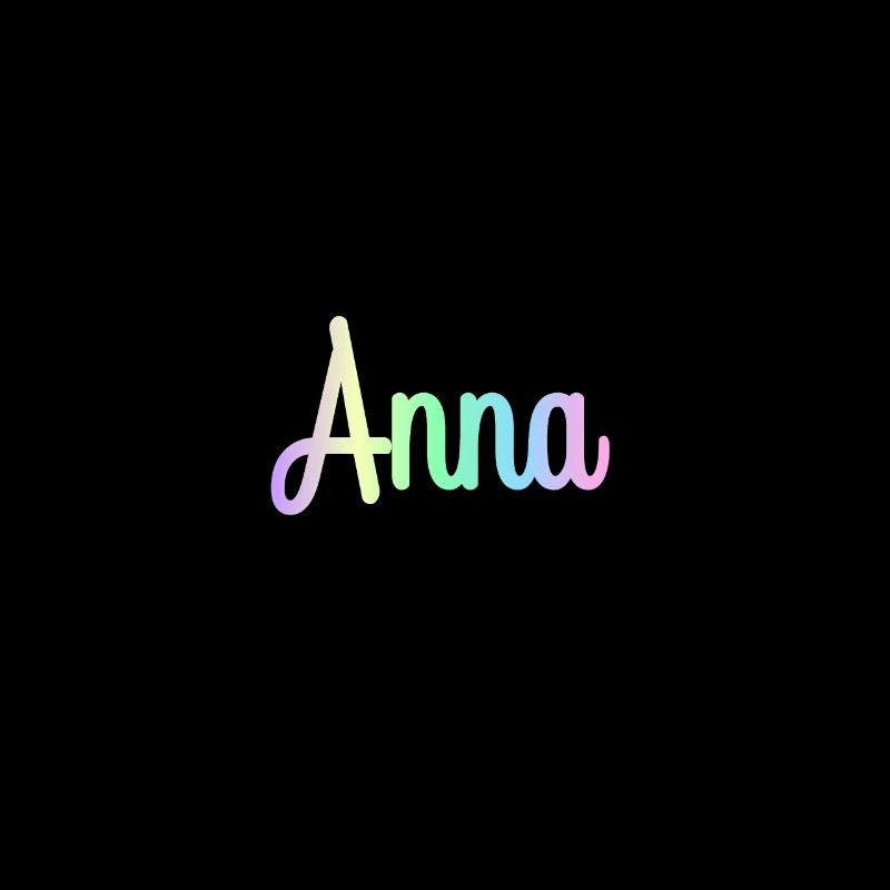 ANNA Rainbow Cursive minimaliste