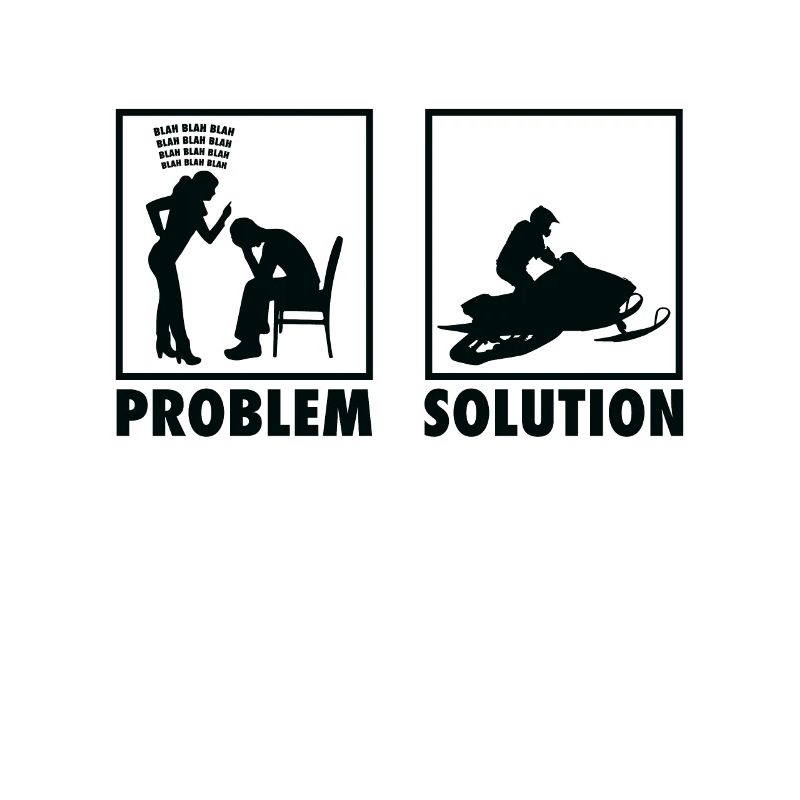 Winter Snow Jet Ski Snowmobile Statement Problem