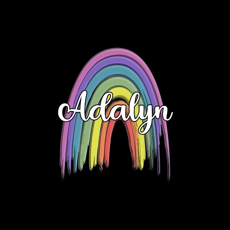 AALIYAH Rainbow Cursive