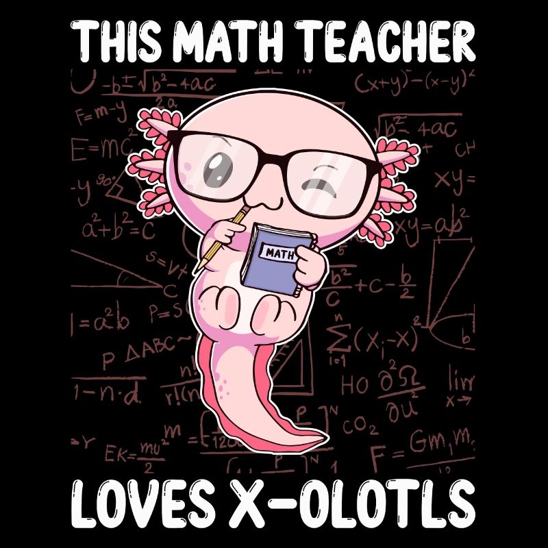 Funny Math Axolotl Gift