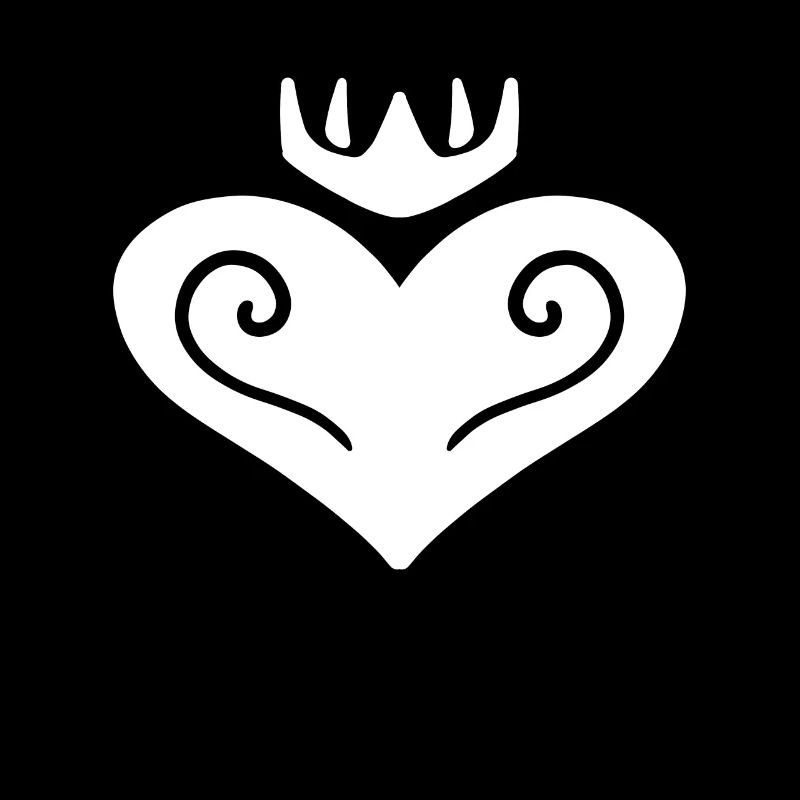 Heart Crown White