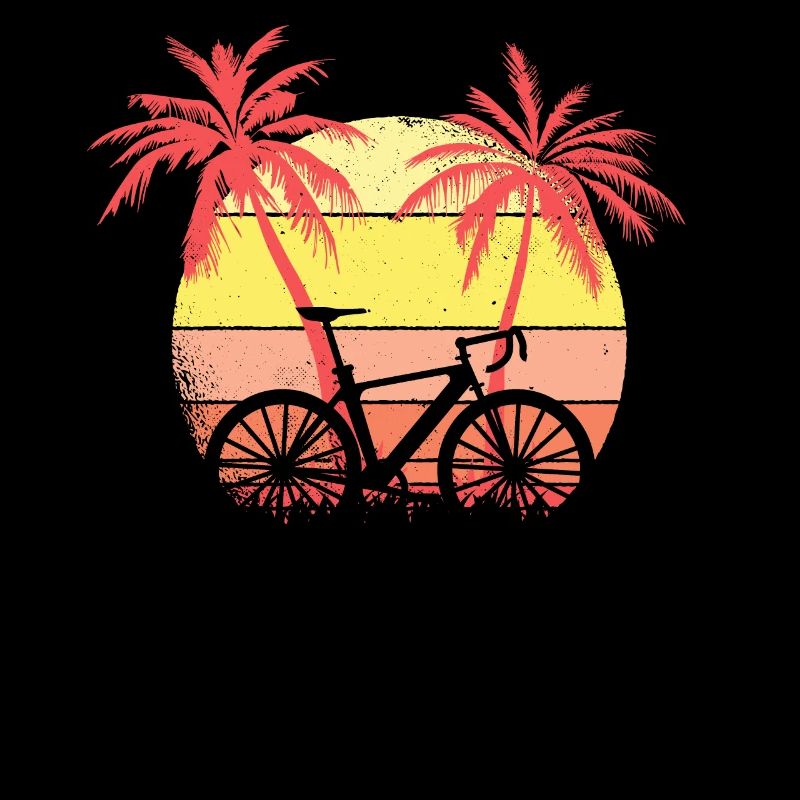 Bicycle Summer Sunset 80s Palm