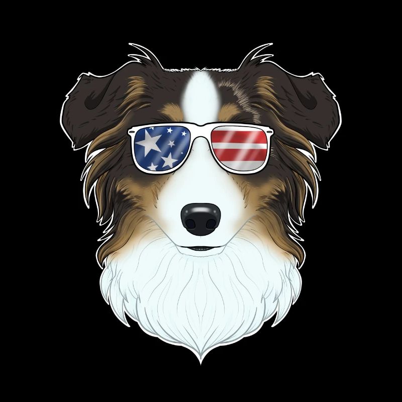 Australian Shepherd USA Sunglasses I American