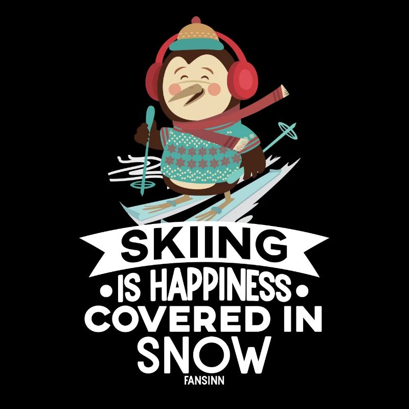 Le ski est le bonheur couvert de neige