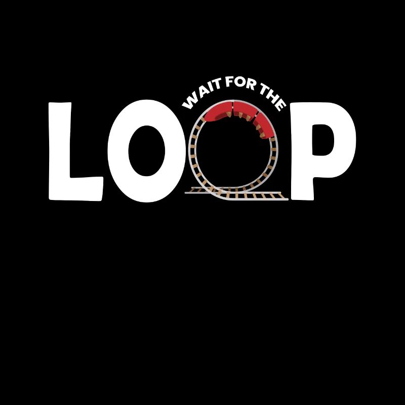 Attendez le loop roller coaster fair