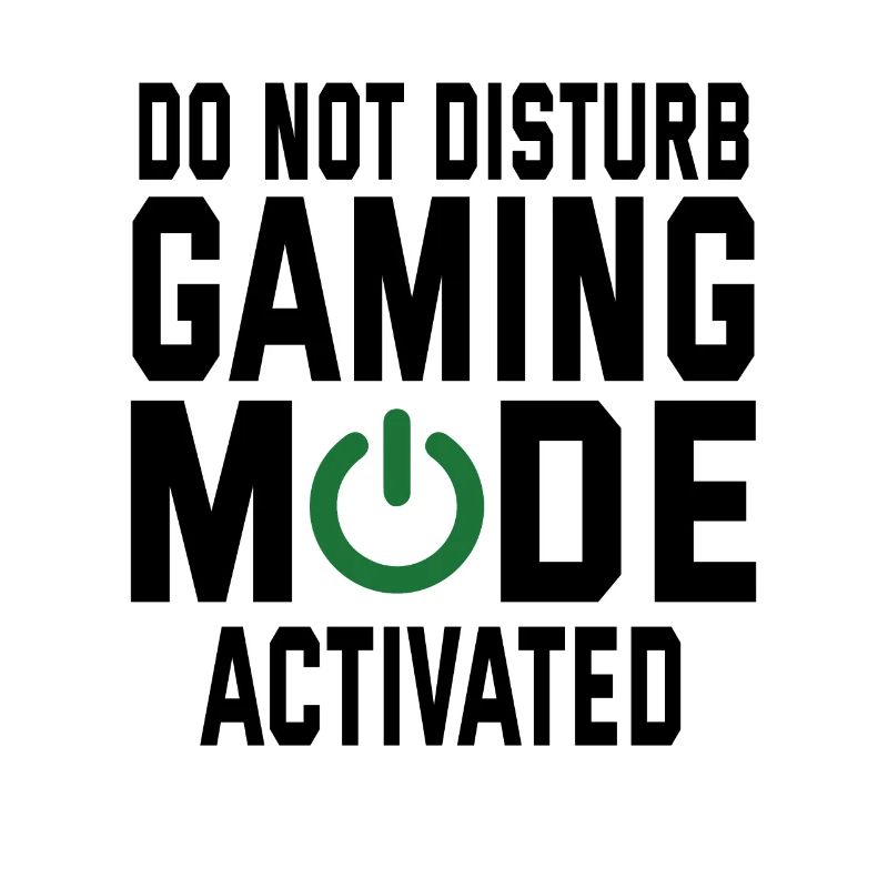 Do Not Disturb Gaming Mode Activated Video Game Pl