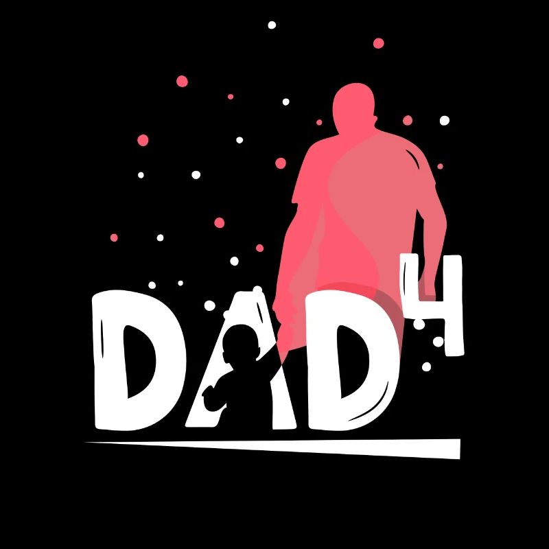 Vater Von Vier Kindern Papa Papi Vater Tag